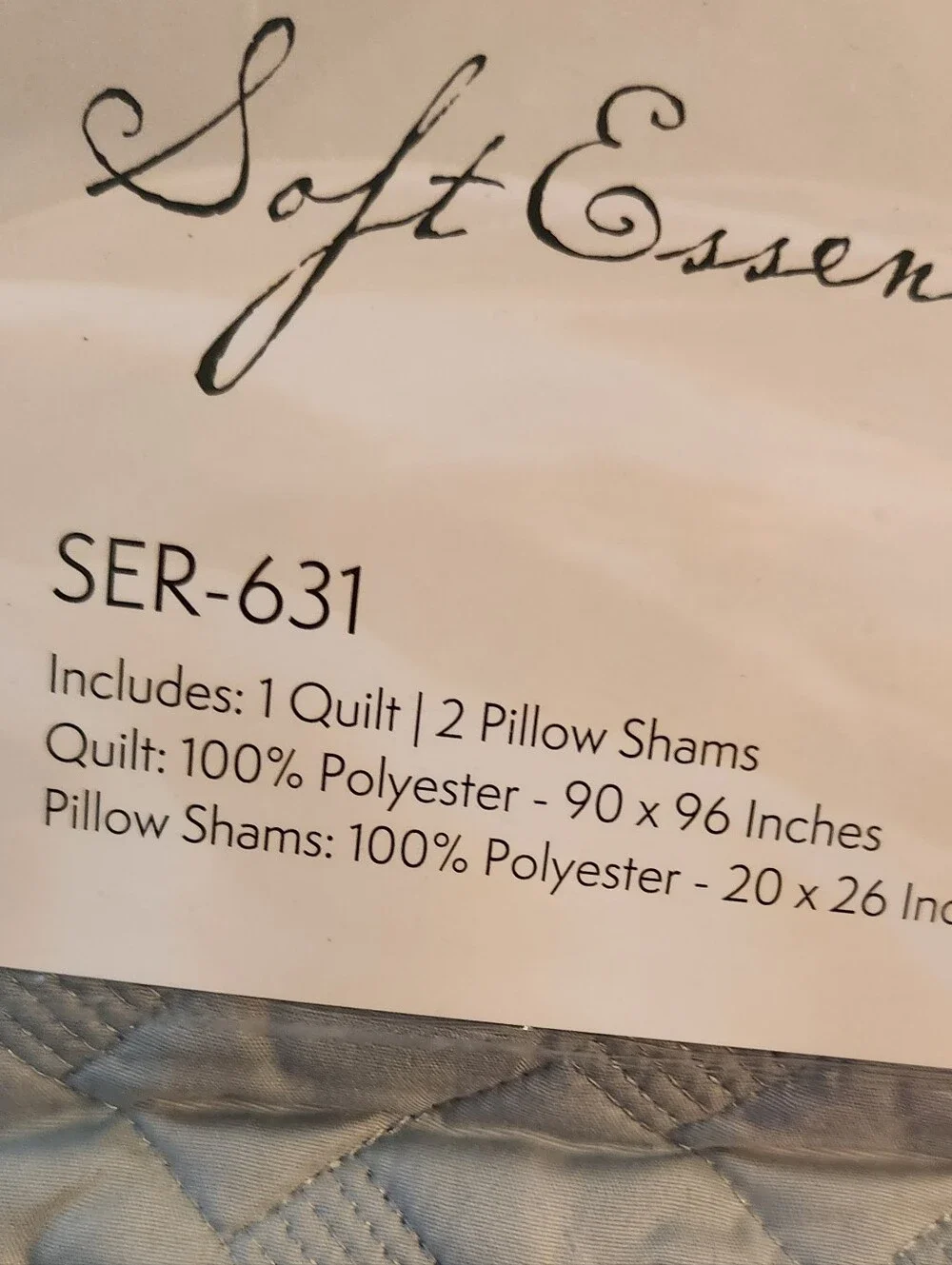 Serenity Quilted 3-Piece Quilt Set & Matching Sheet Set ■No Offers》 Read Below《